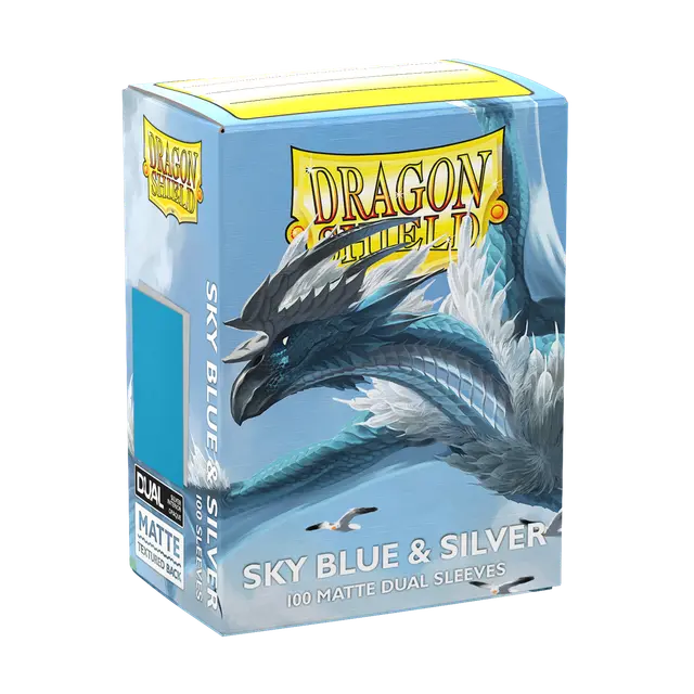 Dragon Shield: Sky Blue and Silver