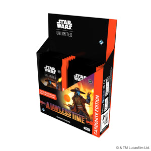 Star Wars: Unlimited - A Lawless Time: Carbonite Booster Display