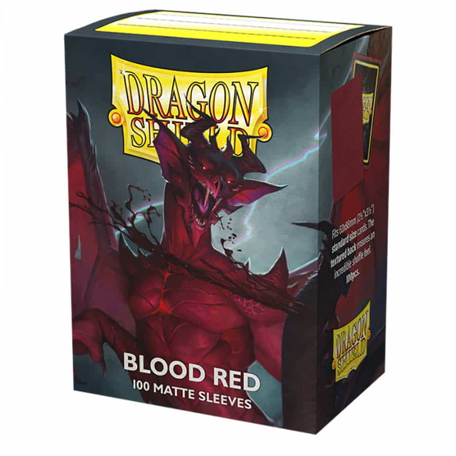 Dragon Shield 100ct Box Deck Protector: Blood Red
