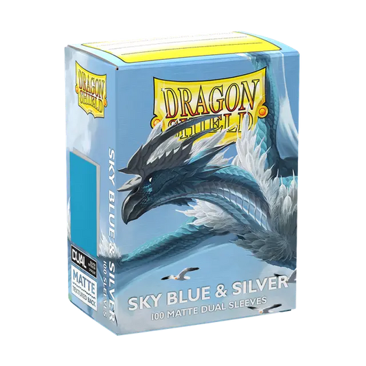 Dragon Shield: Sky Blue and Silver
