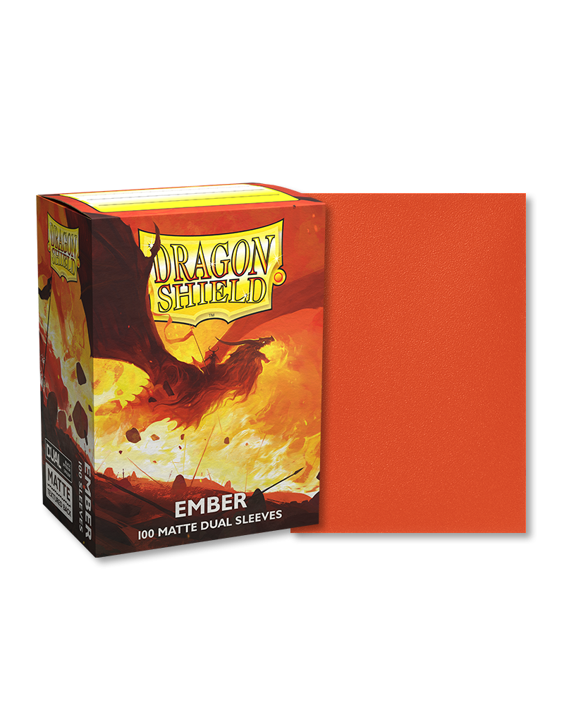Dragon Shield Dual Sleeves: Matte Ember