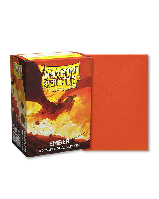 Dragon Shield Dual Sleeves: Matte Ember